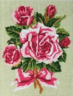 Kanwa z nadrukiem RÓŻE (3288)