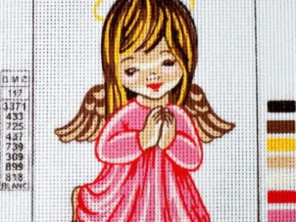 Kanwa z nadrukiem ANIOŁEK (3202)