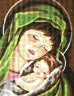 Kanwa z nadrukiem MATKA BOSKA (3217)