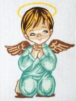 Kanwa z nadrukiem ANIOŁEK (3203)