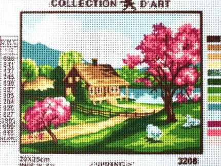 Kanwa z nadrukiem WIOSNA (3208)