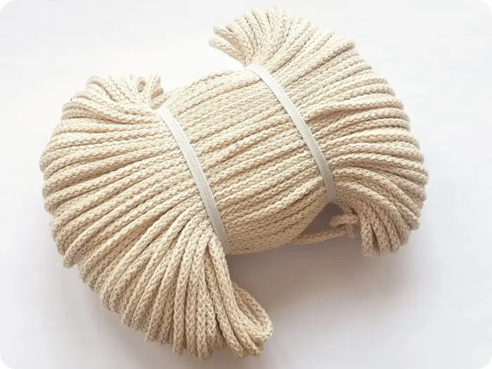 KNOT sznurek bawełniany 3mm ECRU (50metrów)