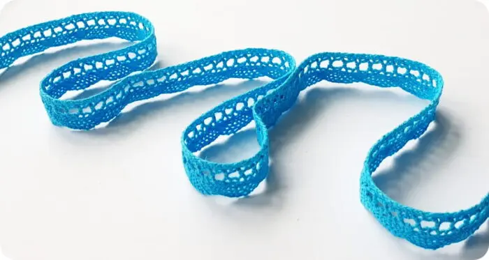 KORONKA BAWEŁNIANA 13 mm C062 NIEBIESKA