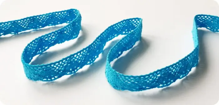 KORONKA BAWEŁNIANA 13 mm C091 NIEBIESKA