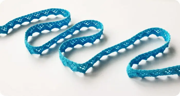 KORONKA BAWEŁNIANA 11 mm C061 NIEBIESKA