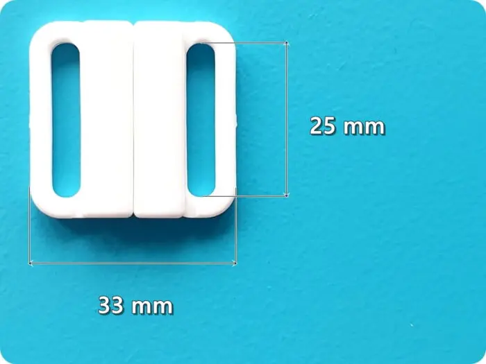 ZAPIĘCIE DO STROJU, BIUSTONOSZA PLASTIKOWE 25 mm (F5744)