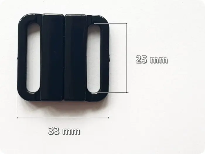 ZAPIĘCIE DO STROJU, BIUSTONOSZA PLASTIKOWE 25 mm (F5744)