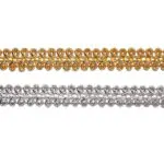 Taśma ozdobna tapicerska metalizowana 11mm(TWB-9)