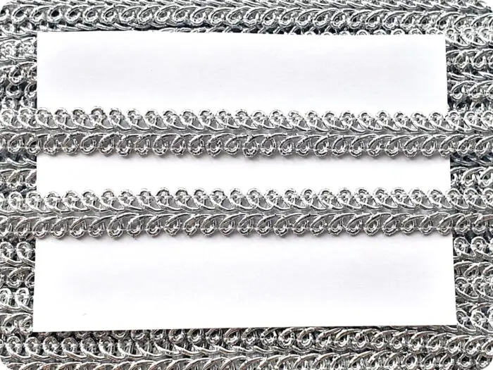 Taśma ozdobna tapicerska metalizowana 11mm(TWB-9)