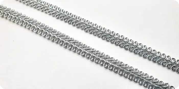 Taśma ozdobna tapicerska metalizowana 11mm(TWB-9)