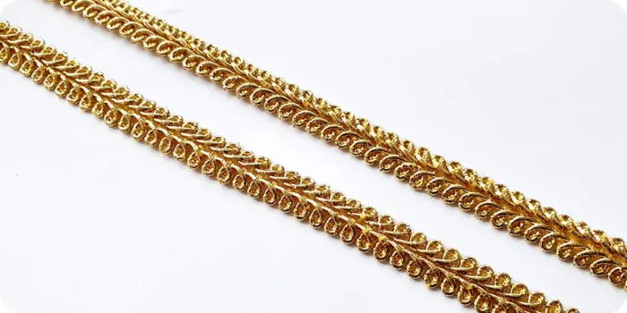 Taśma ozdobna tapicerska metalizowana 11mm(TWB-9)