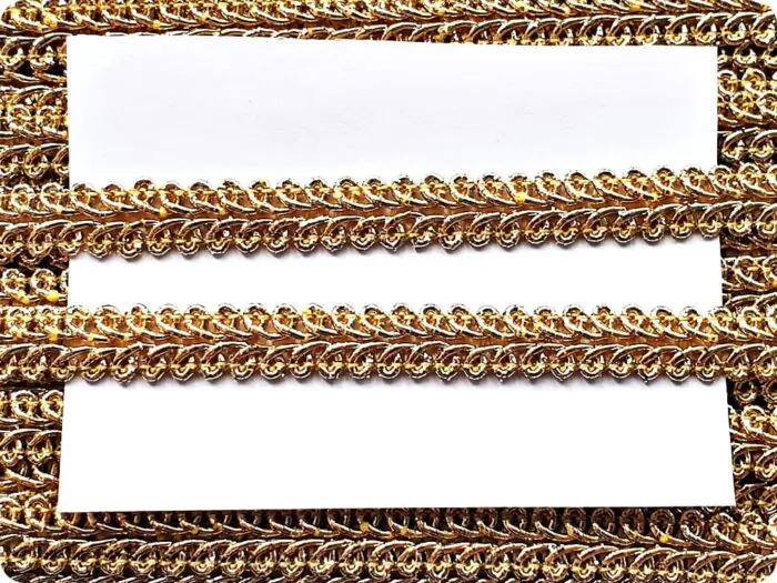 Taśma ozdobna tapicerska metalizowana 11mm(TWB-9)