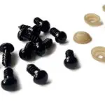 Bezpieczne oczka zaciskowe do zabawek 8mm CZARNE 1szt