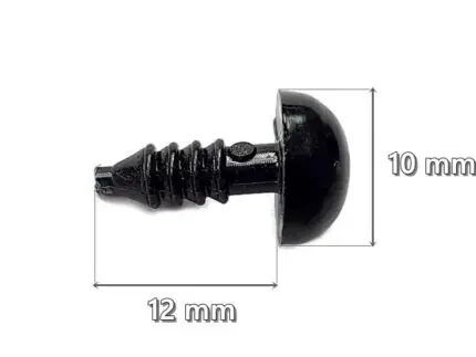 Bezpieczne oczka zaciskowe do zabawek 10mm 1szt