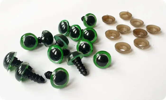 Bezpieczne oczka zaciskowe do zabawek 12mm 1szt