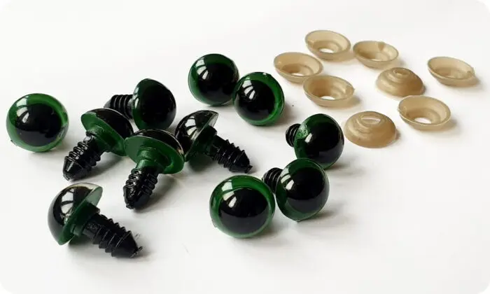 Bezpieczne oczka zaciskowe do zabawek 14mm 1szt