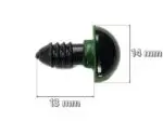 Bezpieczne oczka zaciskowe do zabawek 14mm 1szt