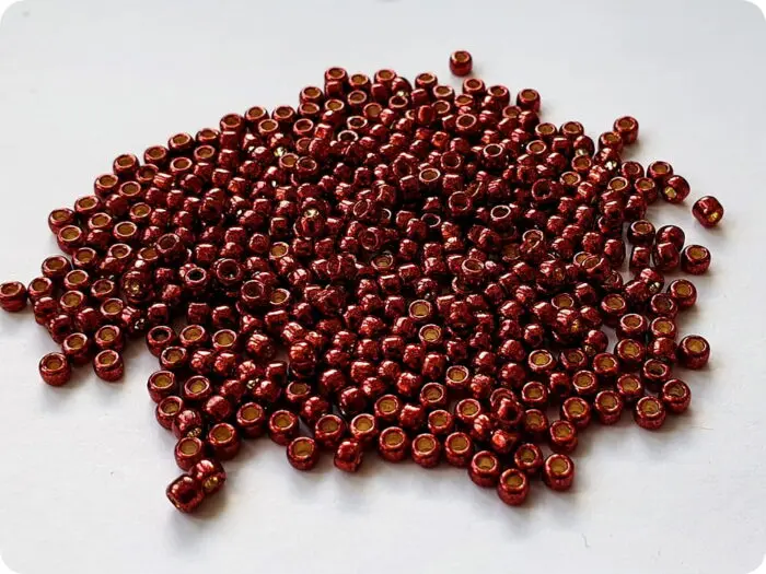 KORALIKI TOHO 8/0 METALLIC brick red (PF564) 10g