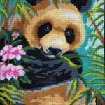 Kanwa z nadrukiem PANDA (6238)