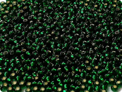 KORALIKI TOHO 11/0 SILVER LINED green emerald (36) 10g
