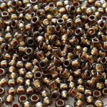 KORALIKI TOHO 8/0 GOLD LINDED black diamond (993) 10g