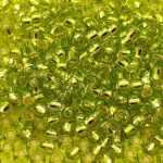 KORALIKI TOHO 8/0 SILVER LINED lime green (24) 10g