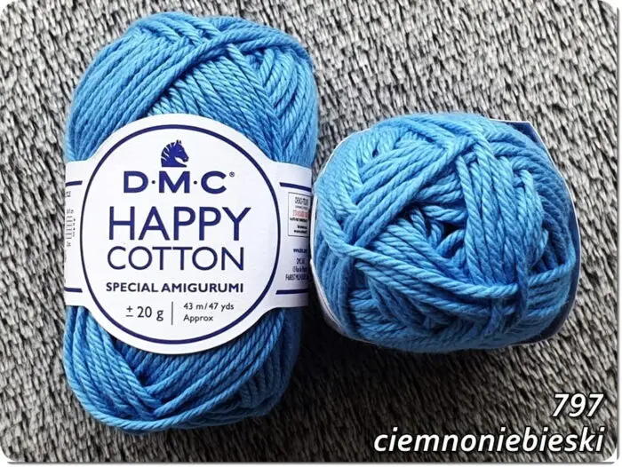 Włóczka DMC HAPPY COTTON do AMIGURUMI 20g/43m - 100% bawełna
