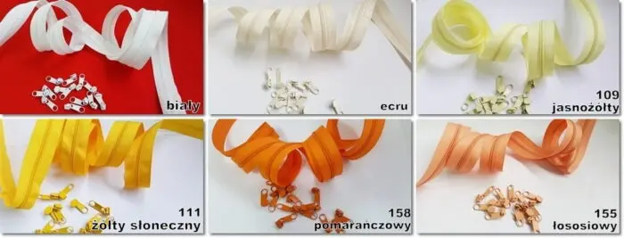 ZAMEK taśma suwakowa 3mm na metry