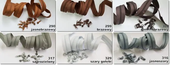 ZAMEK taśma suwakowa 3mm na metry