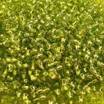 KORALIKI TOHO 11/0 SILVER LINED lime green (24)10g