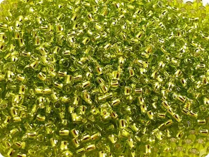 KORALIKI TOHO 11/0 SILVER LINED lime green (24)10g