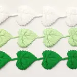 APLIKACJE NA TAŚMIE LISTKI ATŁASOWE 4/3 cm (wz 23)