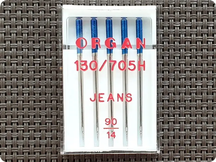 Igły półpłaskie do maszyny JEANS (Organ) 5sztuk