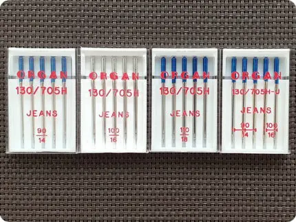 Igły półpłaskie do maszyny JEANS (Organ) 5sztuk