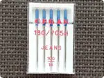 Igły półpłaskie do maszyny JEANS (Organ) 5sztuk