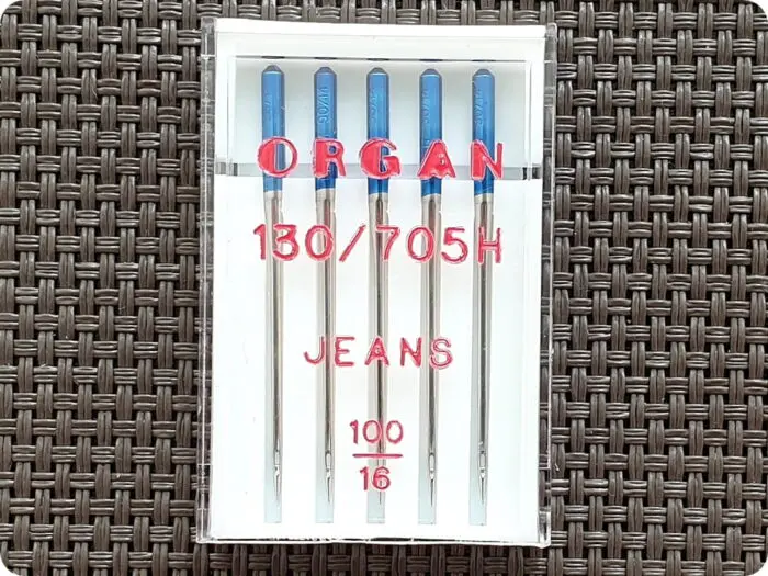 Igły półpłaskie do maszyny JEANS (Organ) 5sztuk
