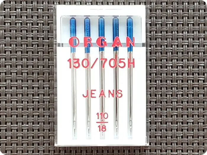 Igły półpłaskie do maszyny JEANS (Organ) 5sztuk