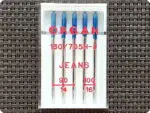 Igły półpłaskie do maszyny JEANS (Organ) 5sztuk