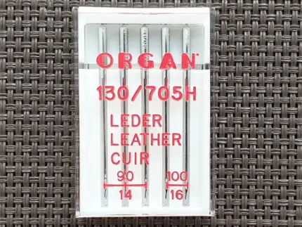 Igły półpłaskie do maszyny SKÓRA mix 90/100 (Organ) 5sztuk