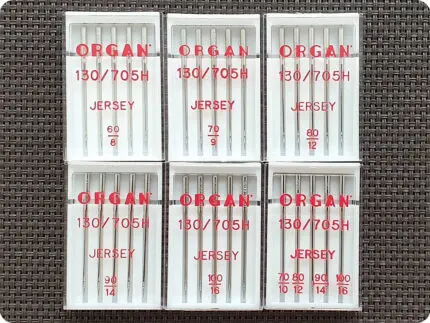 Igły półpłaskie do maszyny JERSEY (Organ) 5sztuk