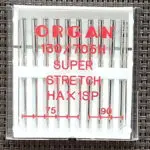 Igły półpłaskie do maszyny STRETCH mix 75/90 (Organ) 10sztuk