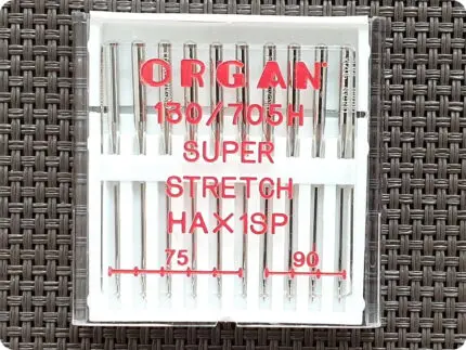 Igły półpłaskie do maszyny STRETCH mix 75/90 (Organ) 10sztuk