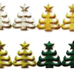 APLIKACJE NA TAŚMIE  CHOINKI BŁYSZCZĄCE