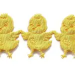 APLIKACJE NA TAŚMIE KURCZACZKI ŻÓŁTE