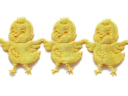 APLIKACJE NA TAŚMIE KURCZACZKI ŻÓŁTE