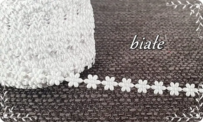 TAŚMA, KWIATKI ATŁASOWE 0,5 cm