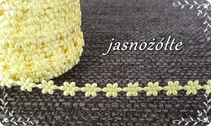 TAŚMA, KWIATKI ATŁASOWE 0,5 cm