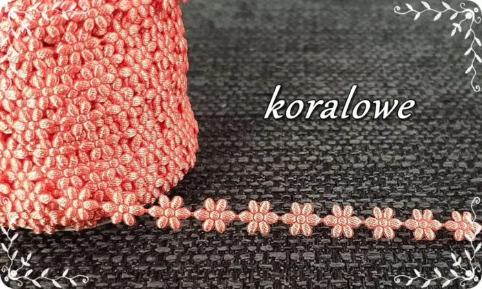 TAŚMA, KWIATKI ATŁASOWE 0,5 cm
