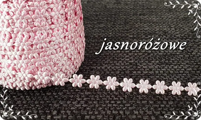 TAŚMA, KWIATKI ATŁASOWE 0,5 cm