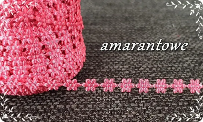 TAŚMA, KWIATKI ATŁASOWE 0,5 cm